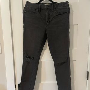 Madewell 9 inch high rise skinny crop jeans style H2230